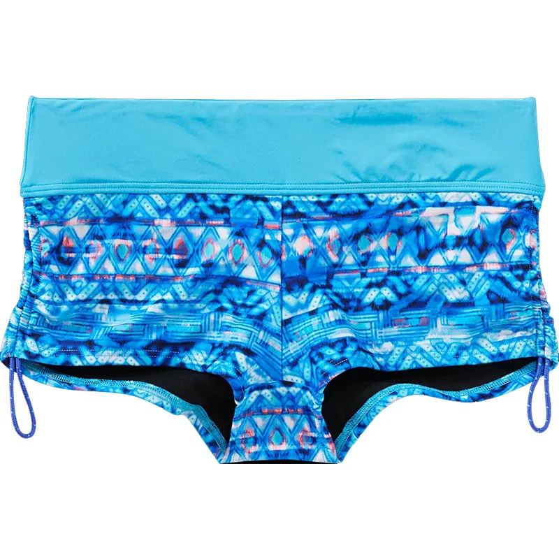 TYR - Women’s Della Boyshort-Sundrata - Turquoise