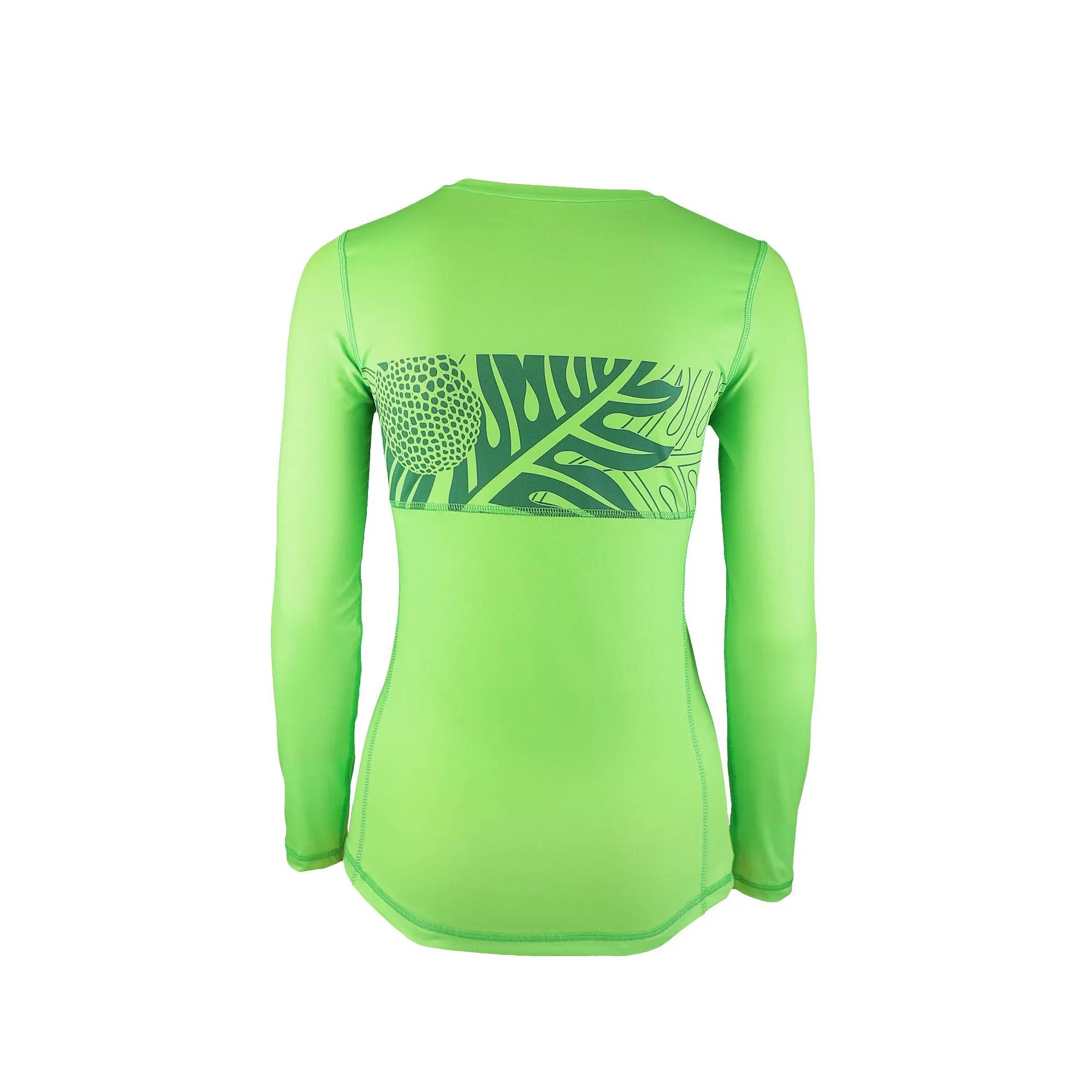 Wahine Ulu Long Sleeve UPF 30 Shirt in Green