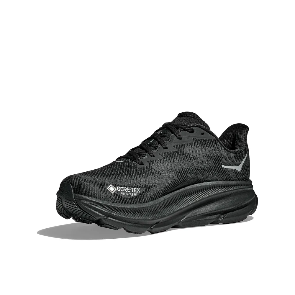 Womens Clifton 9 GTX - Black/Black