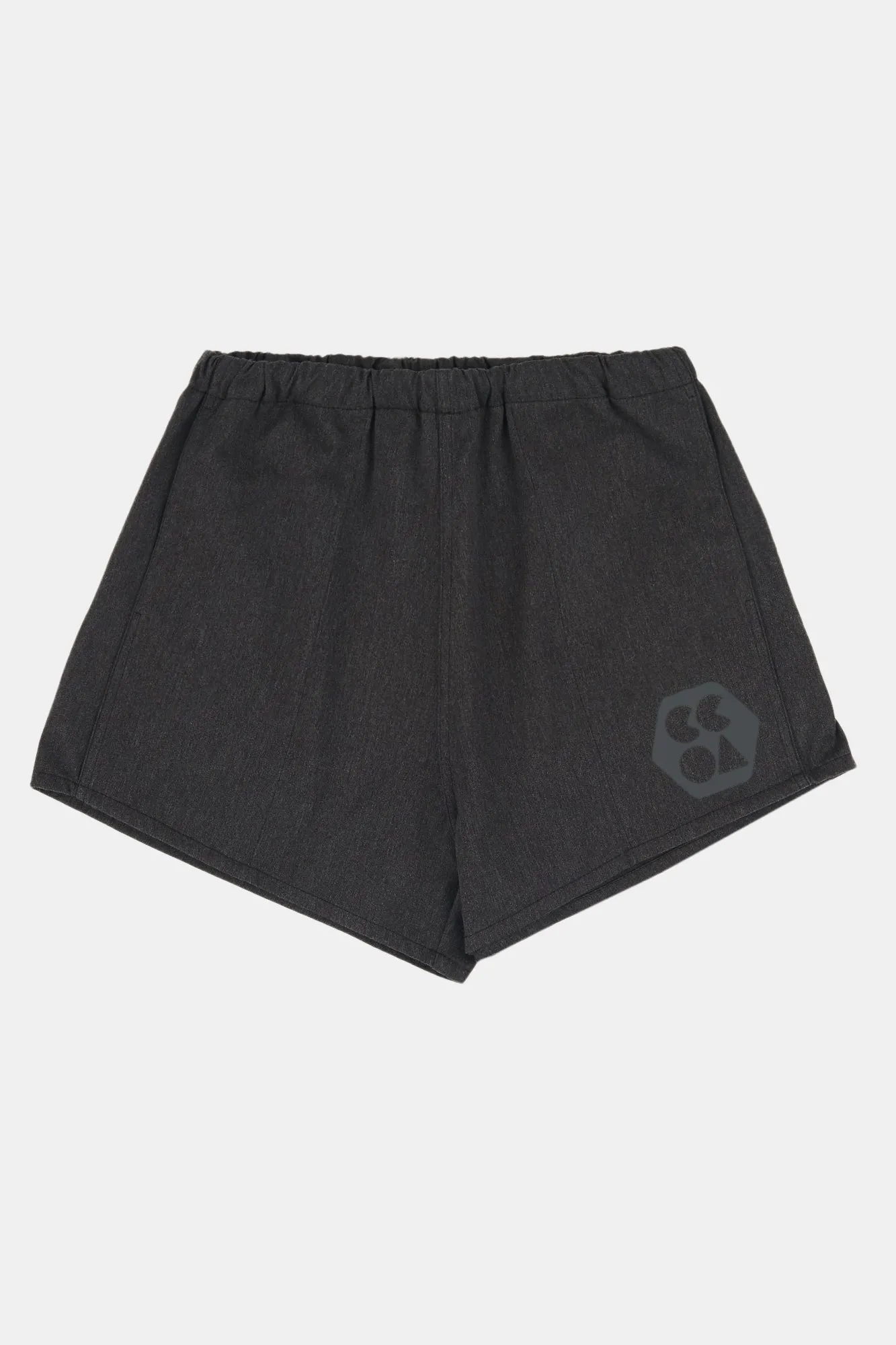 Womens Heavyweight Sports Short Plastic Free - Charcoal Marl