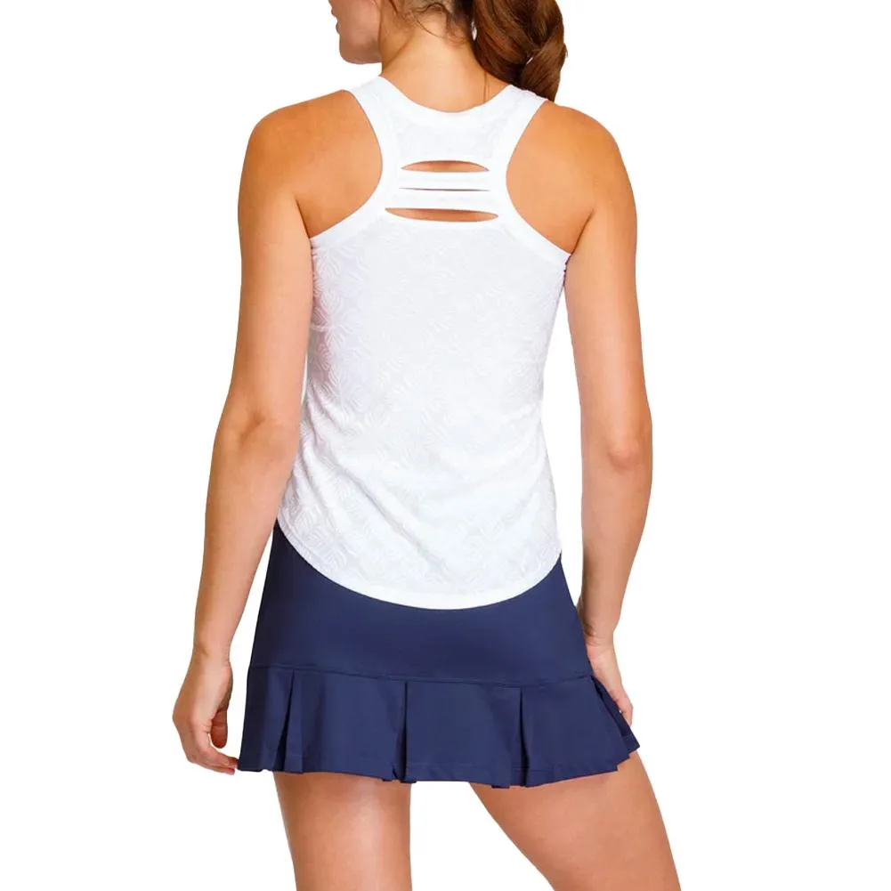 Women's Mia Racerback Tennis Tank Crystal Jacquard